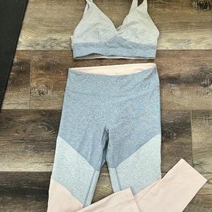 Outdoor voices leggings and sports bra set